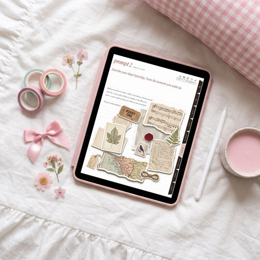 Junk Journal digital sticker sheet preview