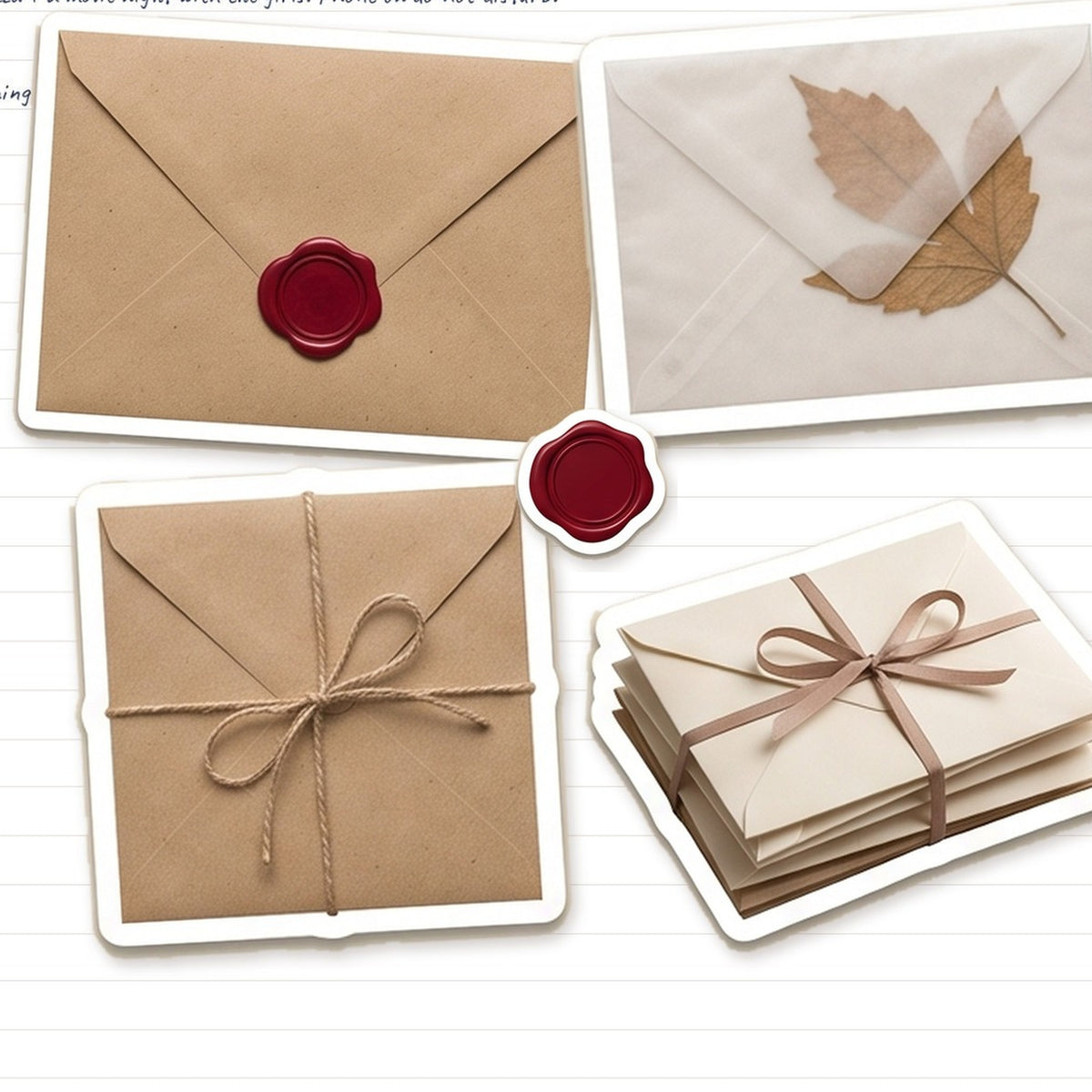 Envelopes & Wax Seals digital sticker sheet preview
