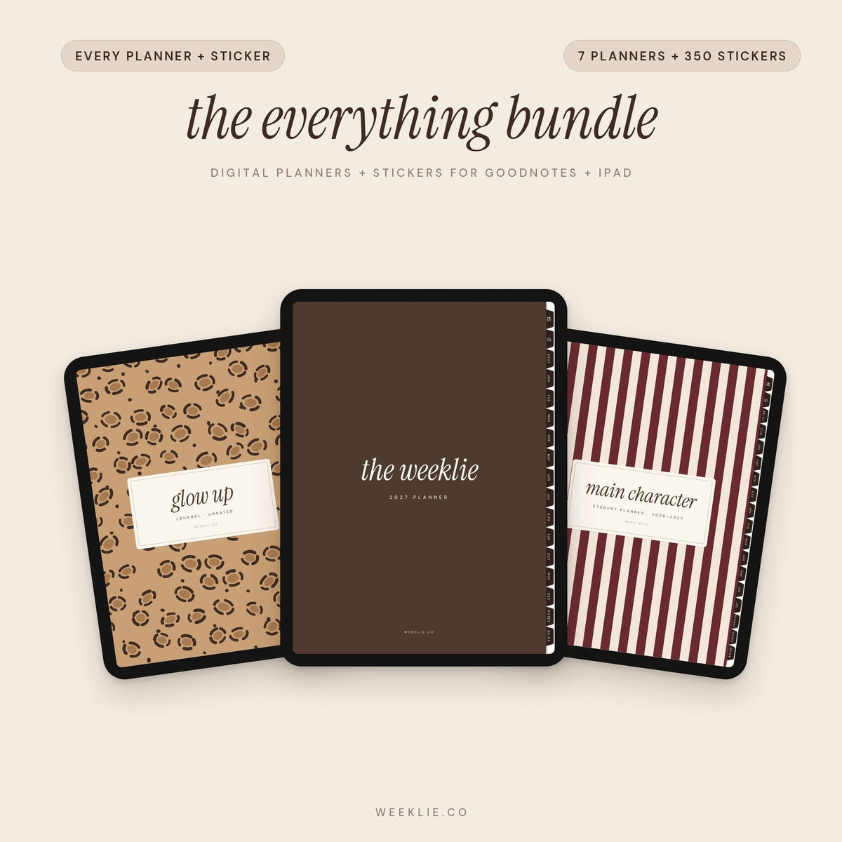 The Everything Bundle: every Weeklie digital planner, journal and sticker