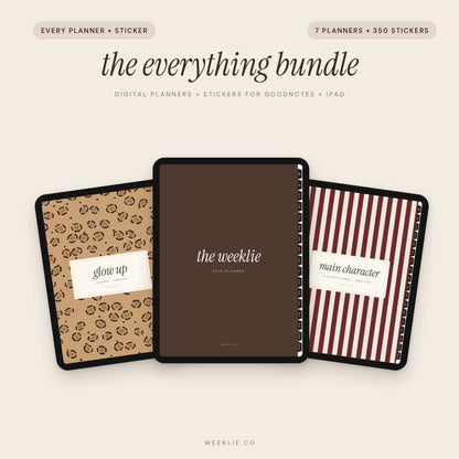The Everything Bundle: every Weeklie digital planner, journal and sticker
