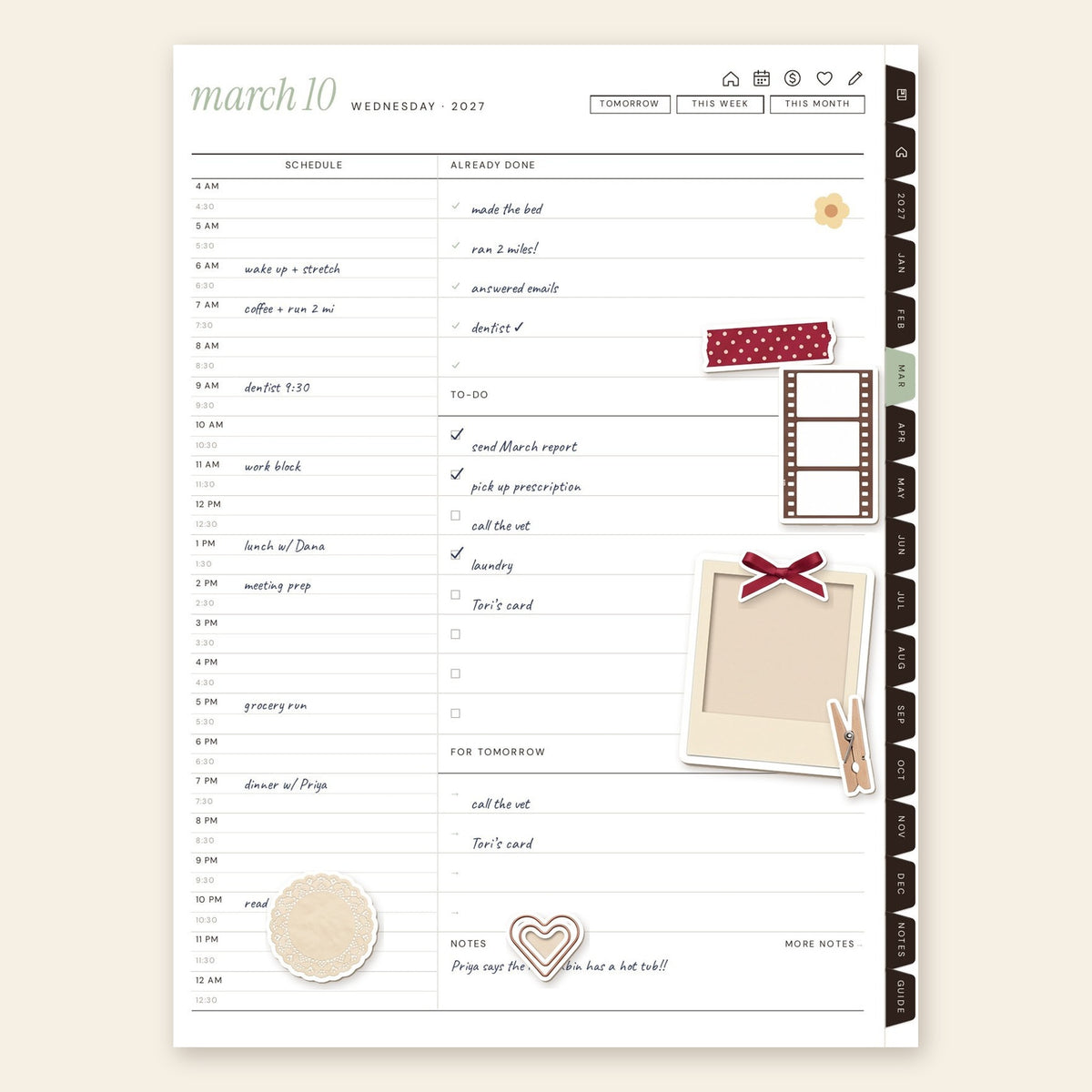 Scrapbook digital sticker sheet preview