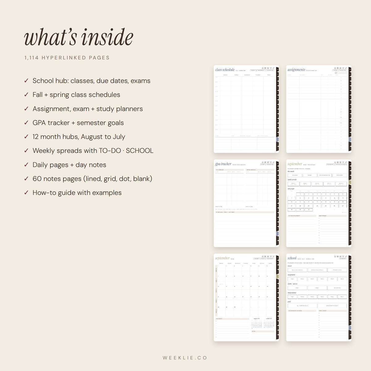 What is inside Main Character Student Planner 2026–2027