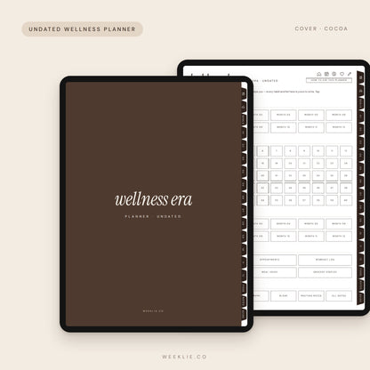 Wellness Era Planner with the Cocoa cover